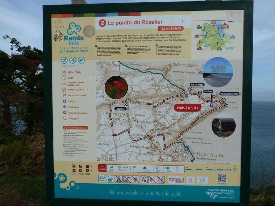 Chaumiere Cotiere: Plage A 500M,A Deux Pas Du Gr34 Plerin Exterior photo